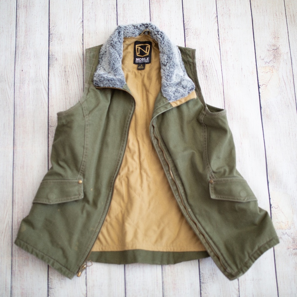 Noble Outfitters Green Canvas Vest